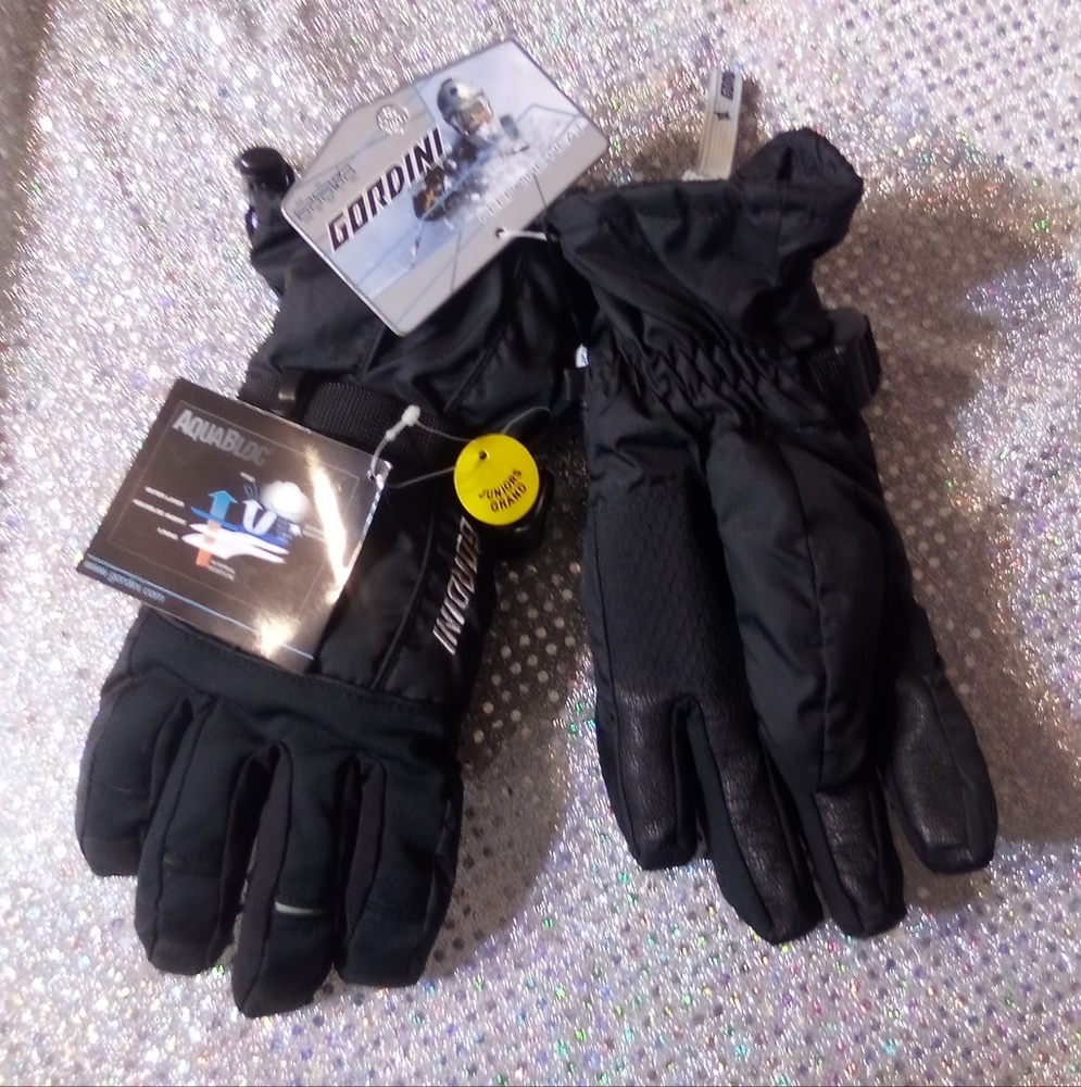 Gordini Gloves AquaBloc Juniors Large Color Black